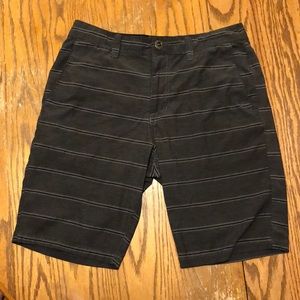 Volcom Men’s Surf & Turf Gray Striped Shorts